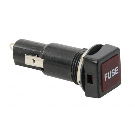 Schaltpaneel mit Sicherungen, vertikal Alu 12V 37A 6-fach Sicherungshalter