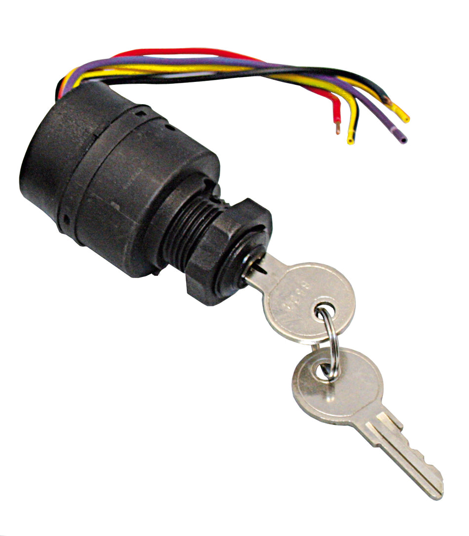 Zündschloss Boot 4-Positionen - Wasserdicht mit Schlüssel Aus-Zündung-Start-Choke