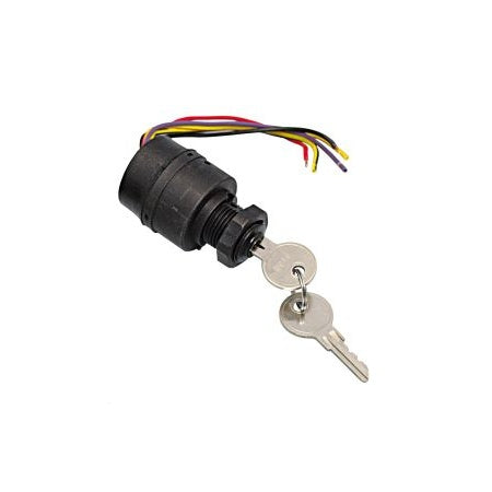 Zündschloss ohne Schutzkappe Kunststoff 12V 12A Aus/An/Start/Choke Aus-Zündung-Start-Choke