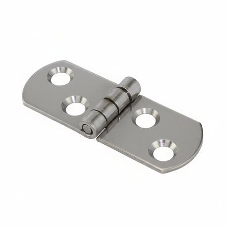 Scharnier gestanzt EK21061 aus AISI 304 Edelstahl – L 50 mm, L1 25 mm, L2 25 mm, B 19 mm, 4 Senkkopfbohrungen