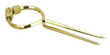 Einhand-Marinezirkel Messing hochglanzpoliert 180mm/200mm