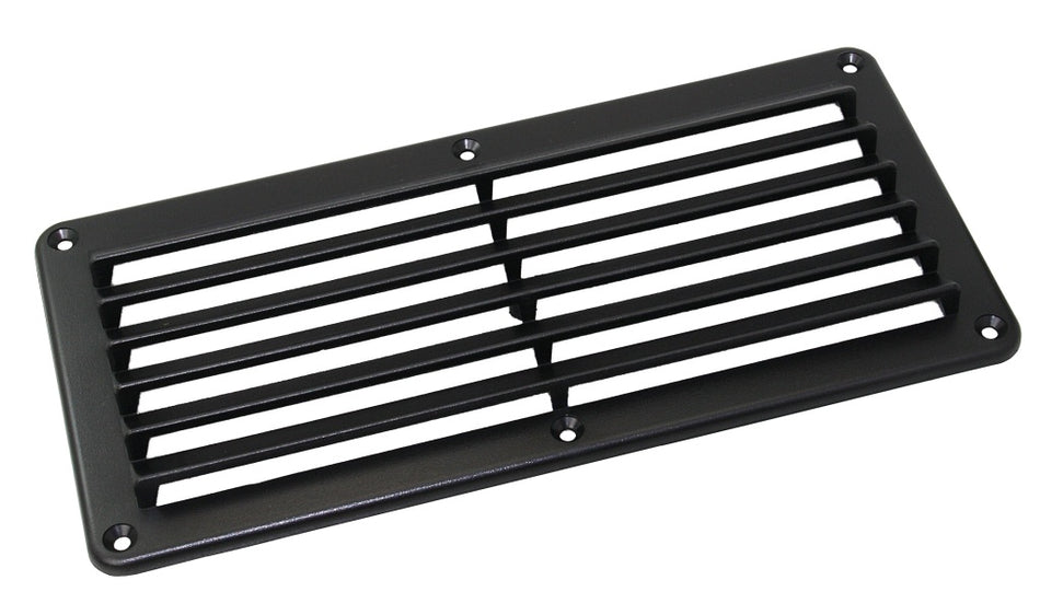 Kiemenlüfter rechteckig ABS schwarz und weiß