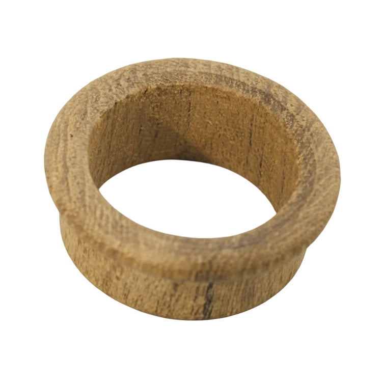 Fingerschnäpper-Durchlass Teakholz 38mm Außendurchmesser