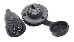 Deckverbinder wasserdicht Kunststoff 12V 5A 4-polig