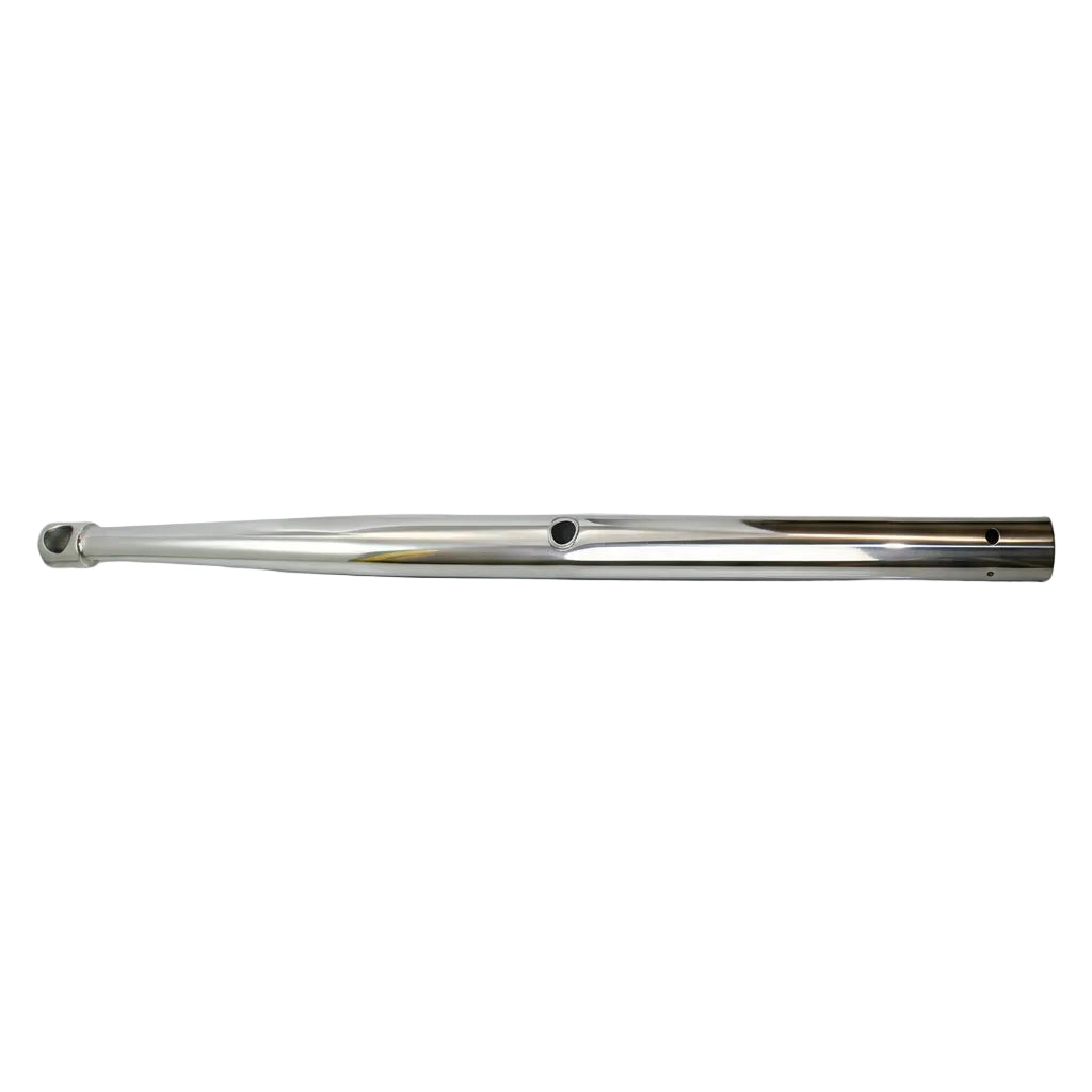 Relingstütze EK31610 Edelstahl 1.4401 – Kopf eckig, 610 mm, 2 Durchzüge