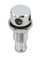 Tankentlüfter Messing verchromt für Schlauch 16mm - gerade & gebogen - ISO 10088 gerade