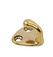 Fenderhaken Messing - 25mm - ohne Schnappsicherung