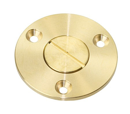 ALLEN Lenzstopfen mit Schlitzschraube Messing - iD19mm