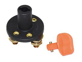 Batterieschalter 12/24V 100A schwarz/rot - für 1 Batterie