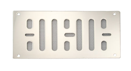 Lüftungsschieber-Grundplatte mit Fliegengitter Edelstahl A2