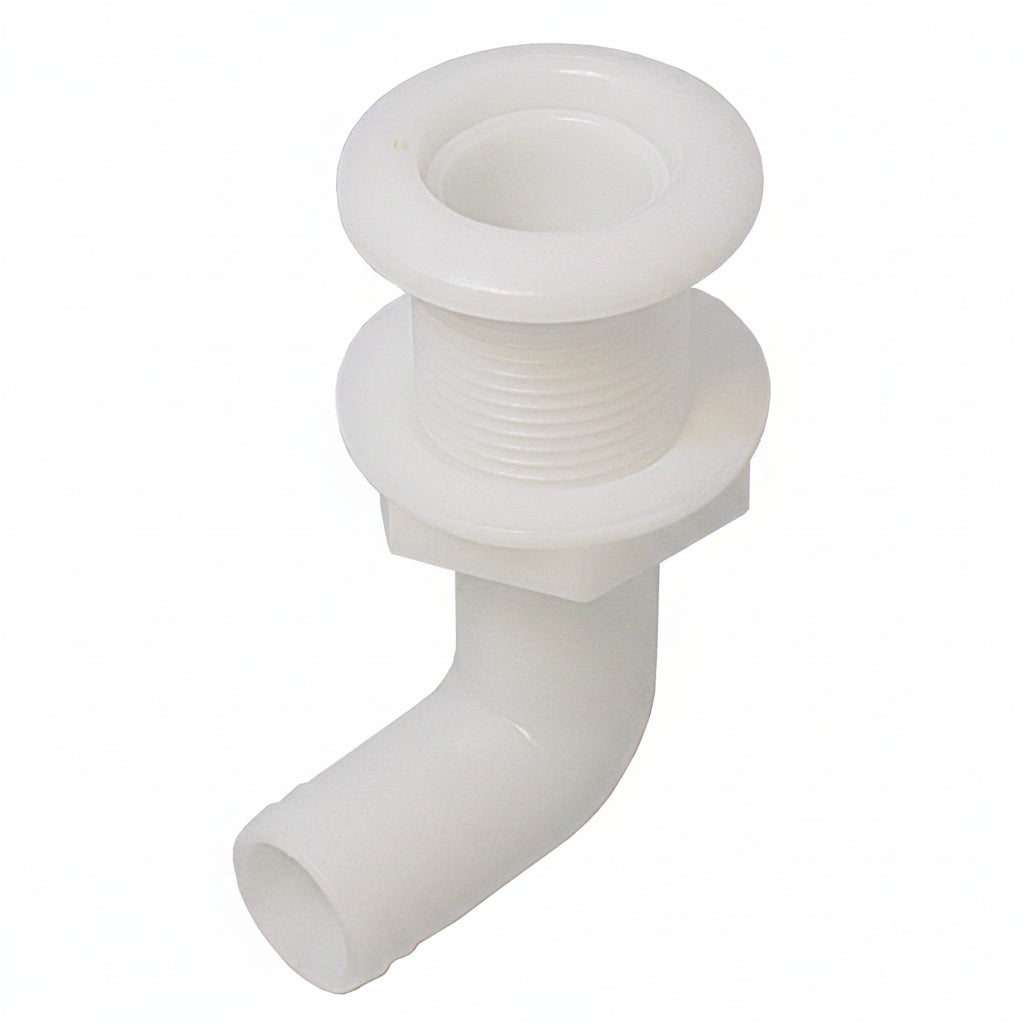 Borddurchbruch Acetal Weiß 90° Winkel 3/4" bis 1-1/2"