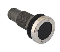 Borddurchbruch Acetal mit Edelstahlkappe und Ventil - Verschiedene Größen