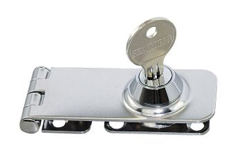 Überfallscharnier mit Zylinderschloss Edelstahl A2 - Boot