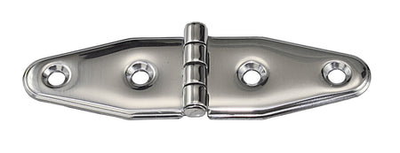 Scharnier AISI304 tiefgezogen asymmetrisch - Edelstahl 1.4301 mit Schrauben