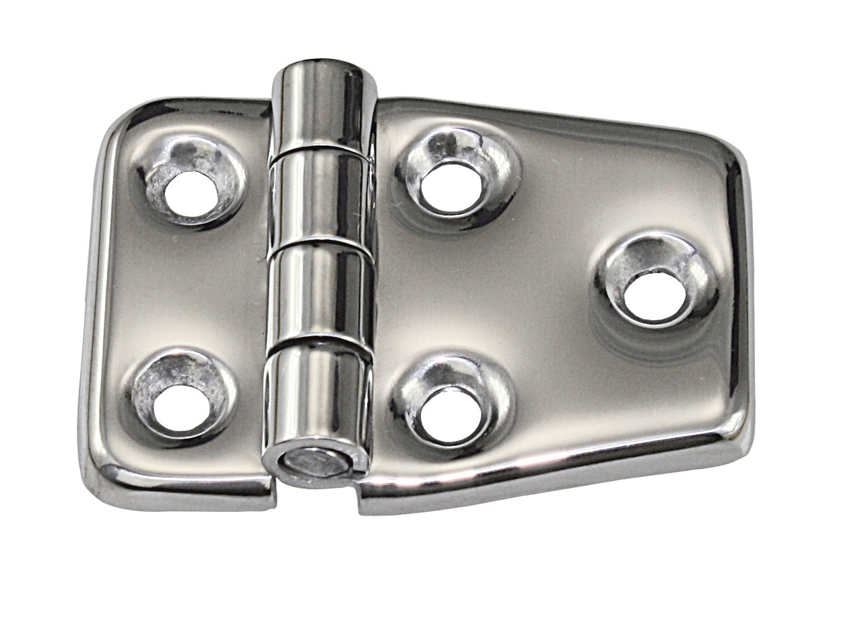 Scharnier AISI304 tiefgezogen asymmetrisch 59x40,5mm - Edelstahl 1.4301