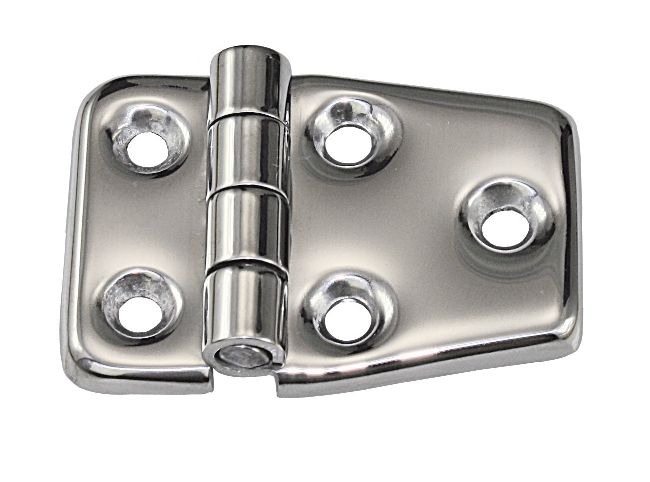 Scharnier AISI304 tiefgezogen asymmetrisch 59x40,5mm - Edelstahl 1.4301