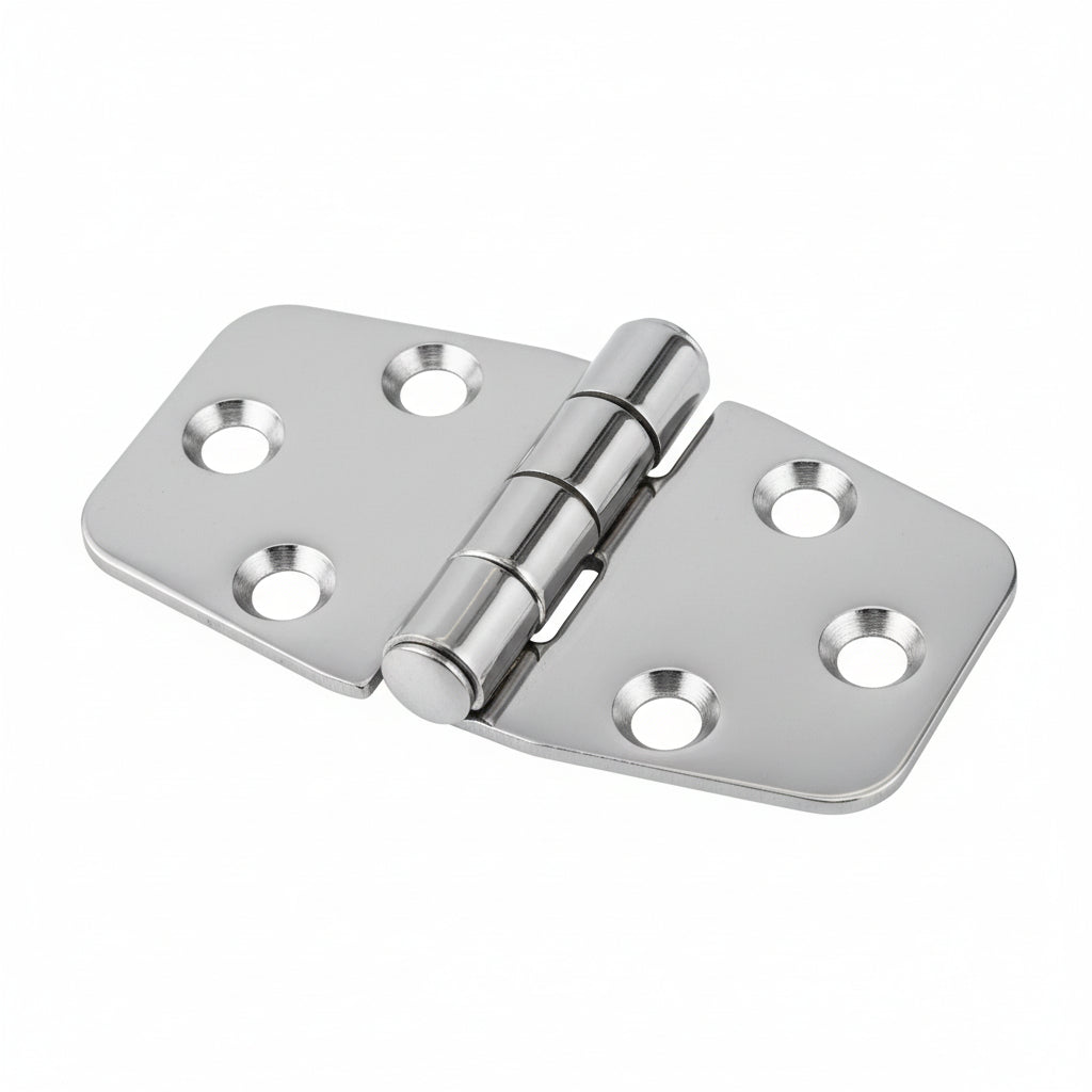 Scharnier AISI304 gestanzt symmetrisch 70-95mm Edelstahl 2,0mm 70 x 40 mm