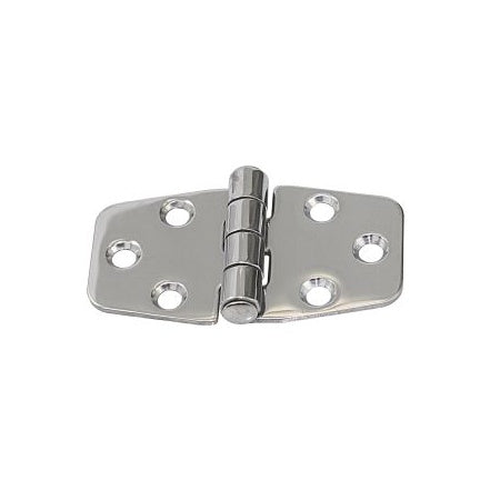 Scharnier AISI304 gestanzt symmetrisch - Edelstahl 1.4301 mit Schrauben 70 x 40 mm