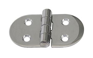 Scharnier AISI304 gestanzt symmetrisch - Edelstahl 1.4301 mit Schrauben 70 x 38.5 mm