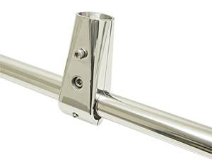 Flaggstockhalter für Reling Edelstahl A4 25mm – für Reling 22/25mm mit Adapter