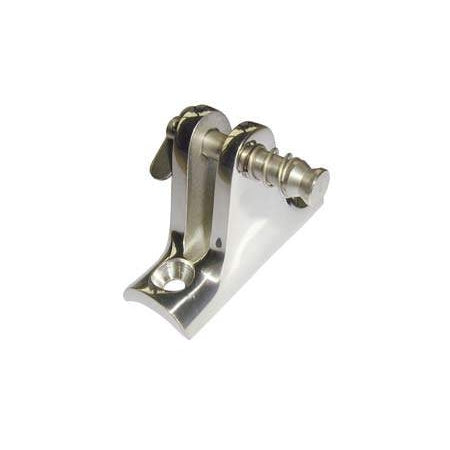 Rohrbeschlag Edelstahl AISI 316 - Konkav 90° für 22-25mm mit Klappnasenbolzen