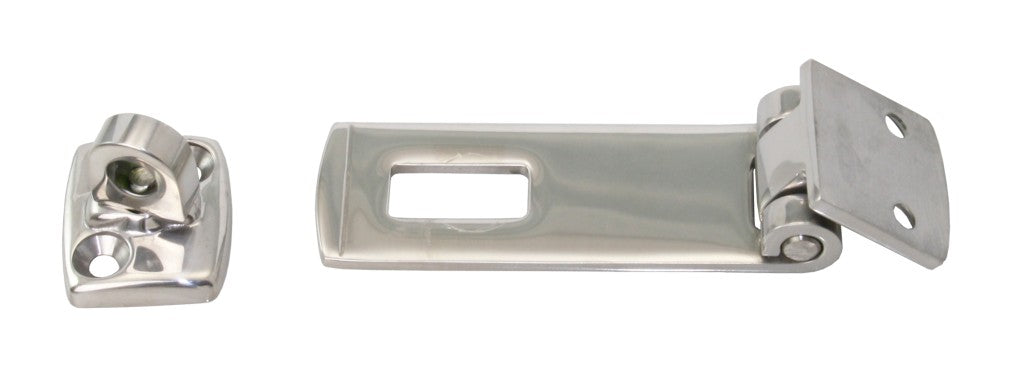 Überfallscharnier mit Augplatte drehbar Edelstahl A2 - Boot