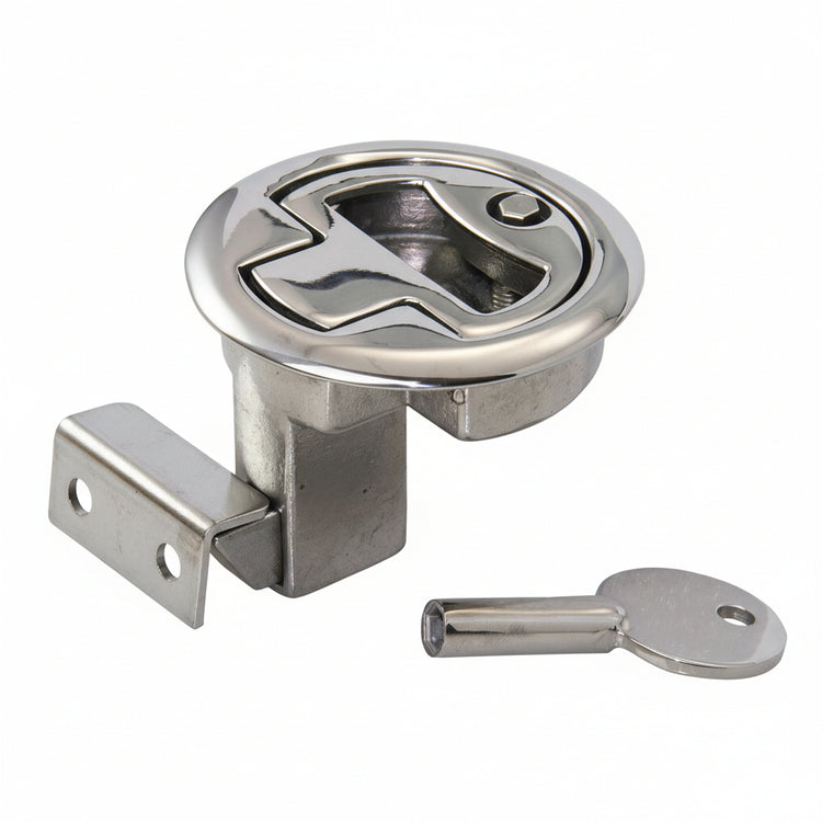 Bodenheber-Schnappverschluss Edelstahl A4 45-60mm - IP65 wasserdicht - abschließbar abschließbar