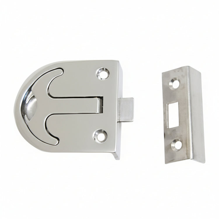 Bodenheber-Schnappverschluss Edelstahl A4 62x58mm - Anker-Design mit Riegel