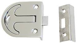 Bodenheber-Schnappverschluss Edelstahl A4 62x58mm mit Riegel - AISI 316 Anker-Design