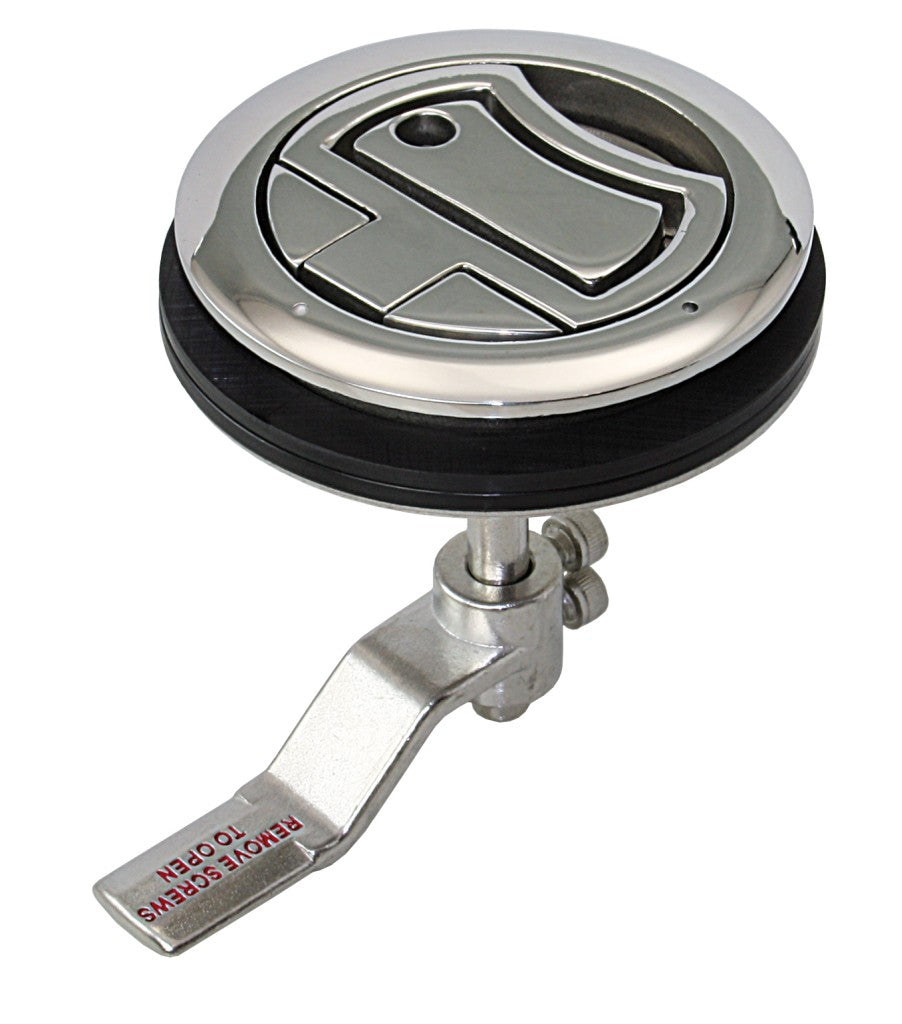 Bodenheber-Drehverschluss abschließbar A4 91mm - Schottriegel Edelstahl 1.4401