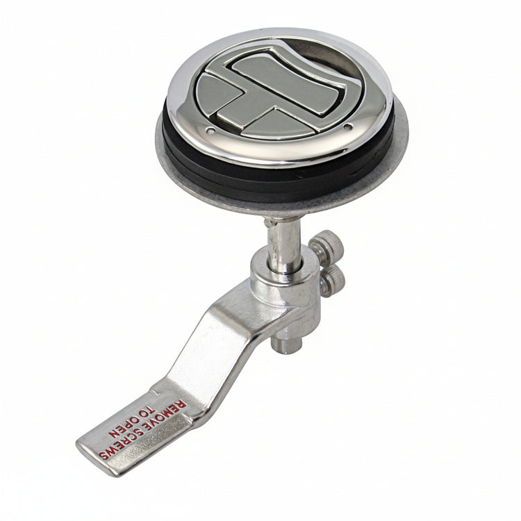 Bodenheber-Drehverschluss A4 60mm Schottriegel Edelstahl 1.4401 - Lukenstärke 4-32mm