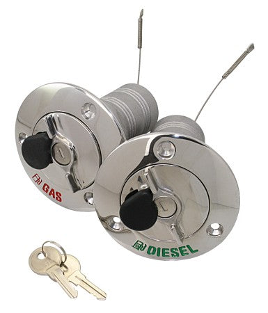 Tankeinfüllstutzen abschließbar Edelstahl AISI 316 - Benzin & Diesel