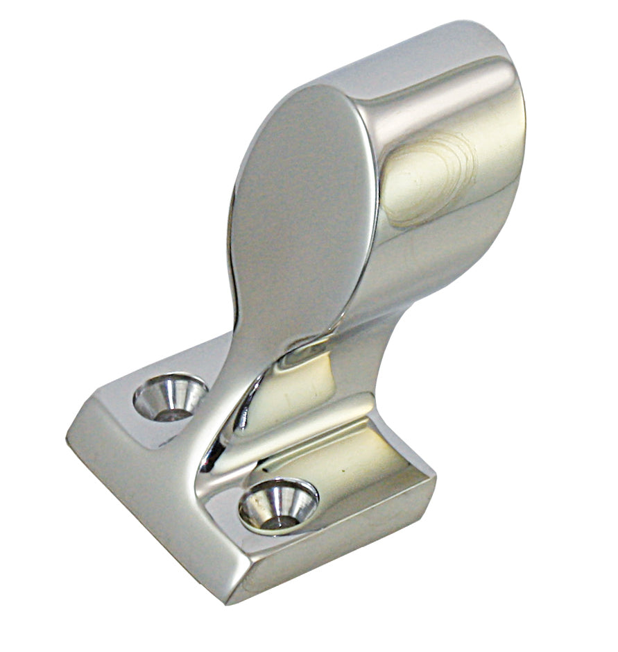 Handlauf-Endstück Edelstahl 1.4401 - Eckige Basis 60° für 22mm/25mm