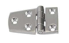 Scharnier A4 asymmetrisch Feinguss - Edelstahl 1.4401 mit Schrauben