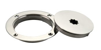 Inspektionsdeckel mit Bajonettverschluss - Edelstahl A4 102mm mit Winschantrieb