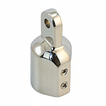 Rohrendkappe Edelstahl AISI 316 verstärkt - 2 Schrauben 22mm/25mm/30mm