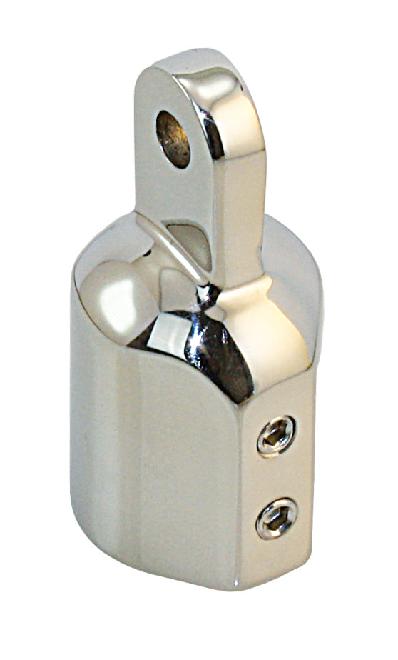 Rohrendkappe Edelstahl AISI 316 - Verstärkt mit 2 Madenschrauben für 22mm/25mm/30mm