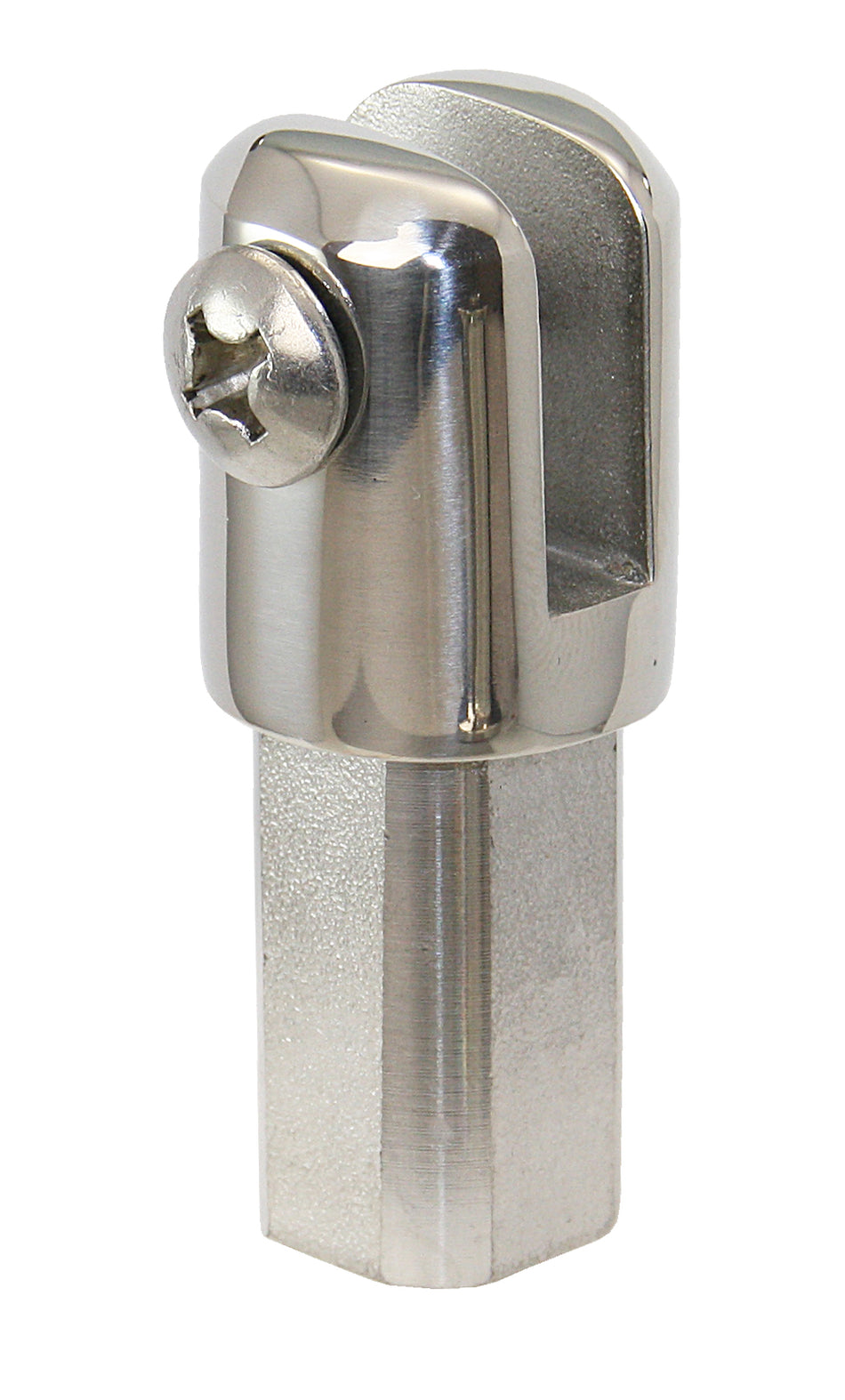 Verdecksbeschlag Edelstahl AISI 316 - Mit Winschaufnahme für Kurbelhalterung