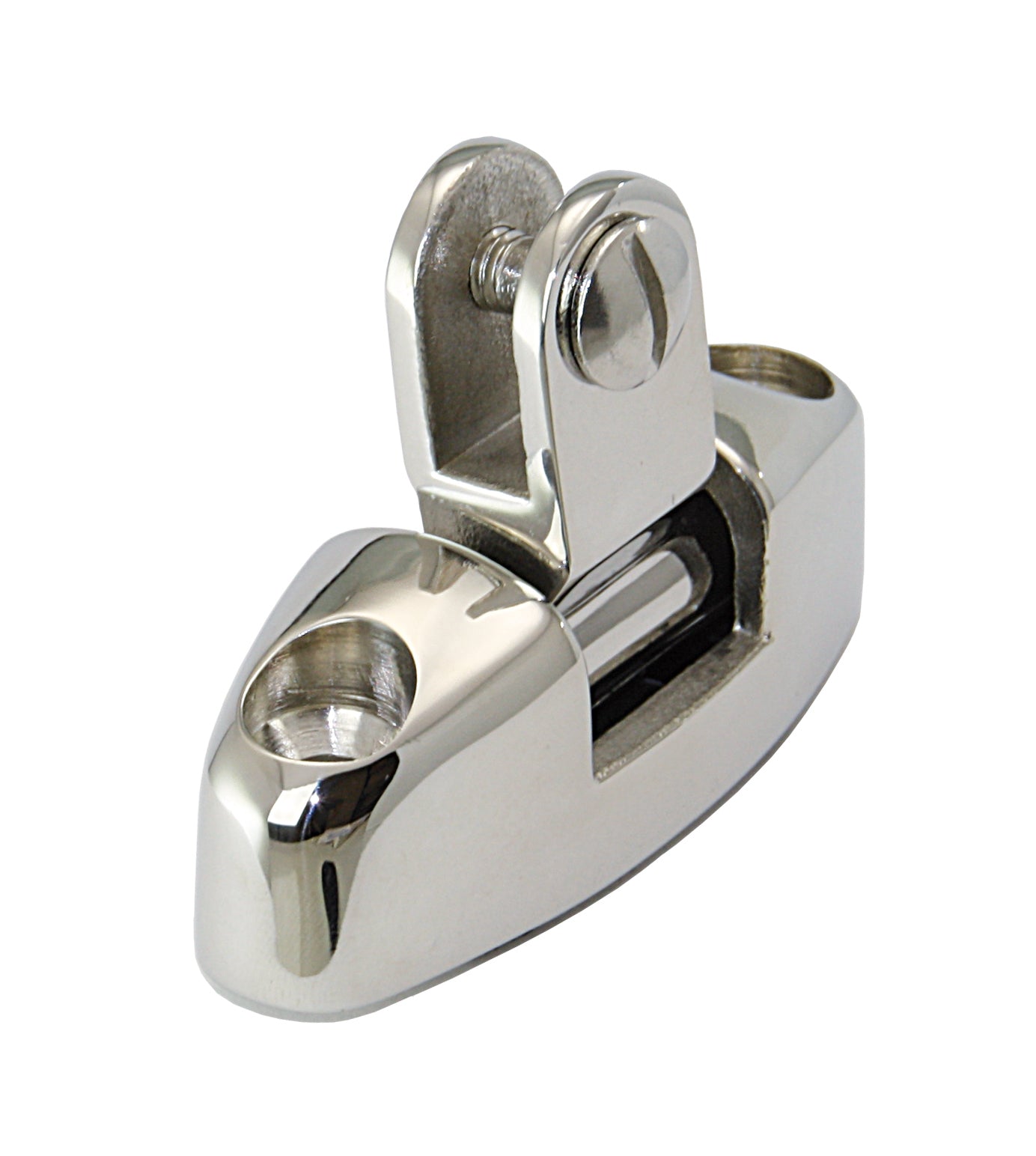 Verdeckgelenk Edelstahl AISI 316 - Hohe Ausführung mit M6 Schraube metrisch