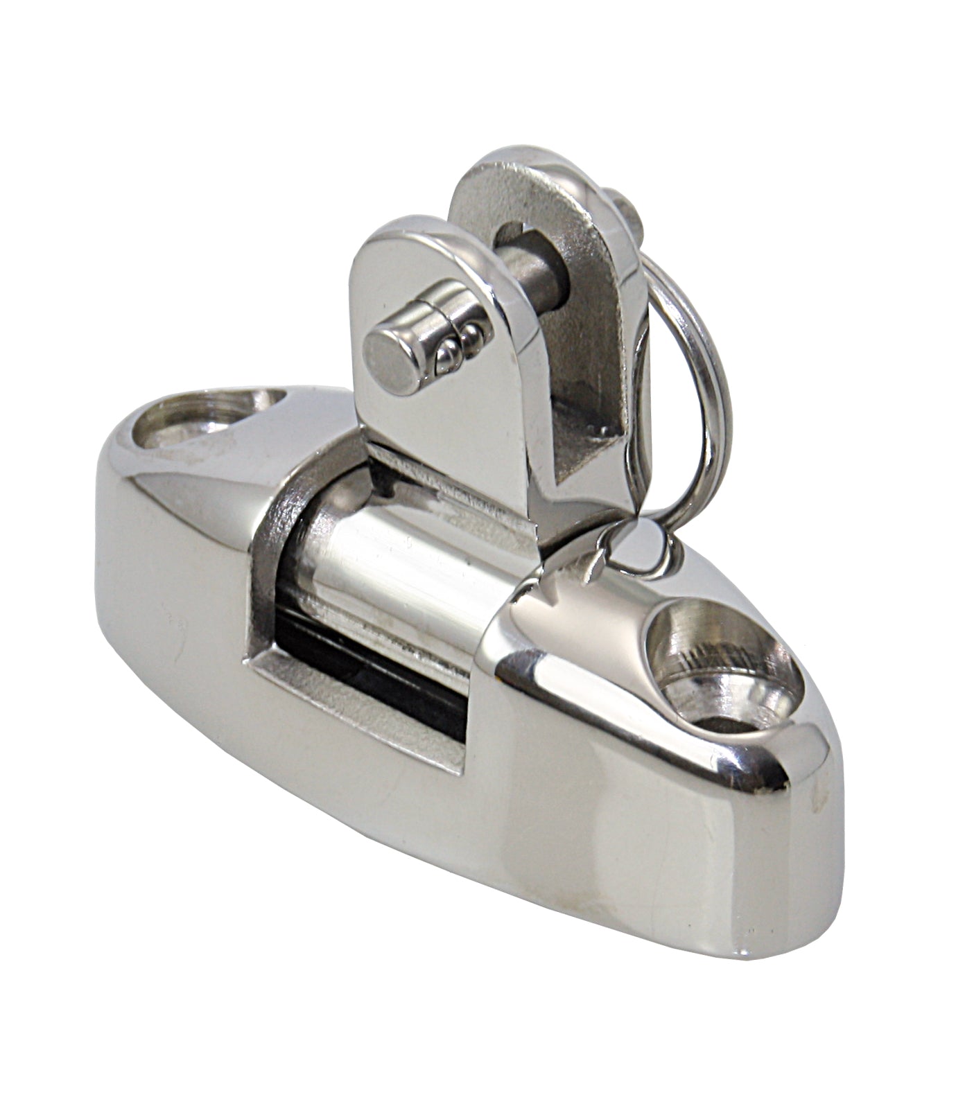 Verdeckgelenk Edelstahl AISI 316 - Hohe Ausführung mit M6 Schraube mit Kugelsperrbolzen