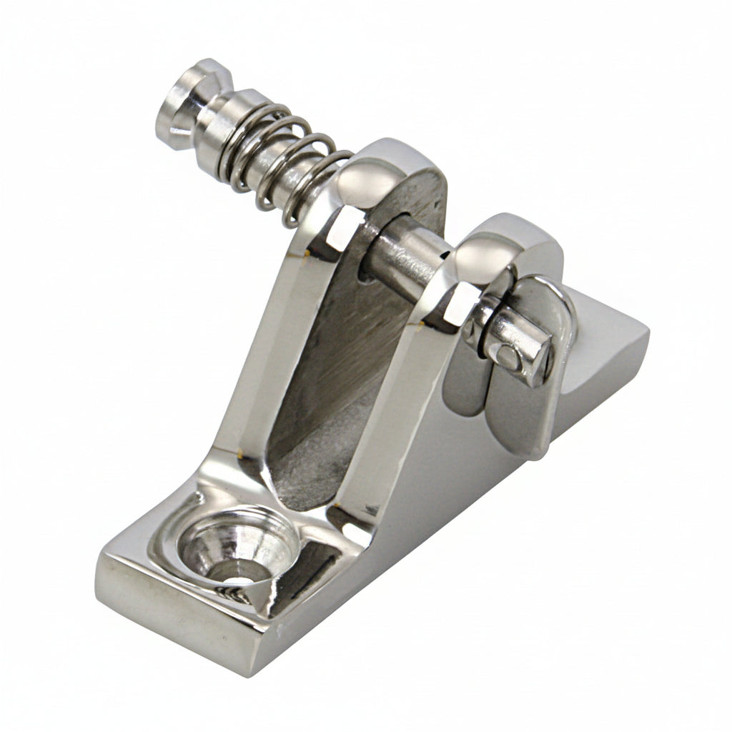 Verdecksbeschlag Edelstahl AISI 316 - Mit Klappnasenbolzen 80°/90° 80°