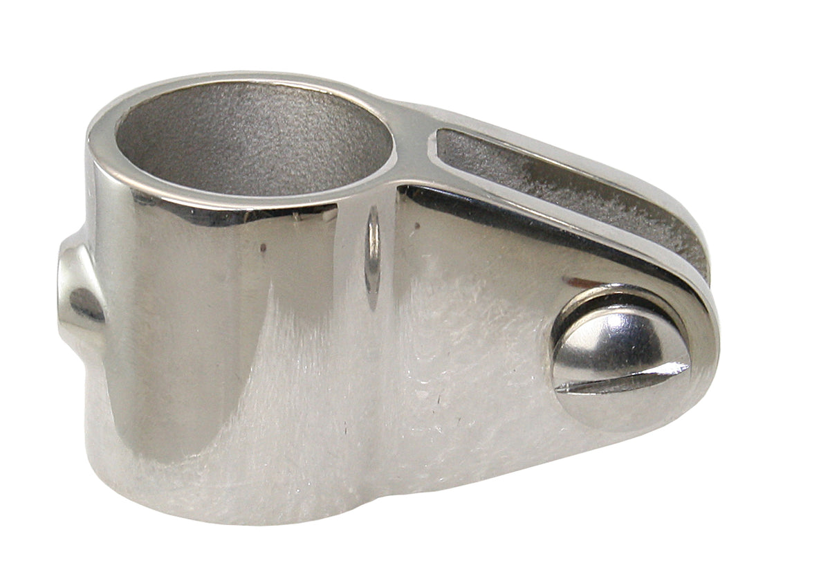 Rohrgelenkstück Edelstahl AISI 316 - Verstärkt mit langem M6 Gewinde für 20mm/22mm/25mm/30mm