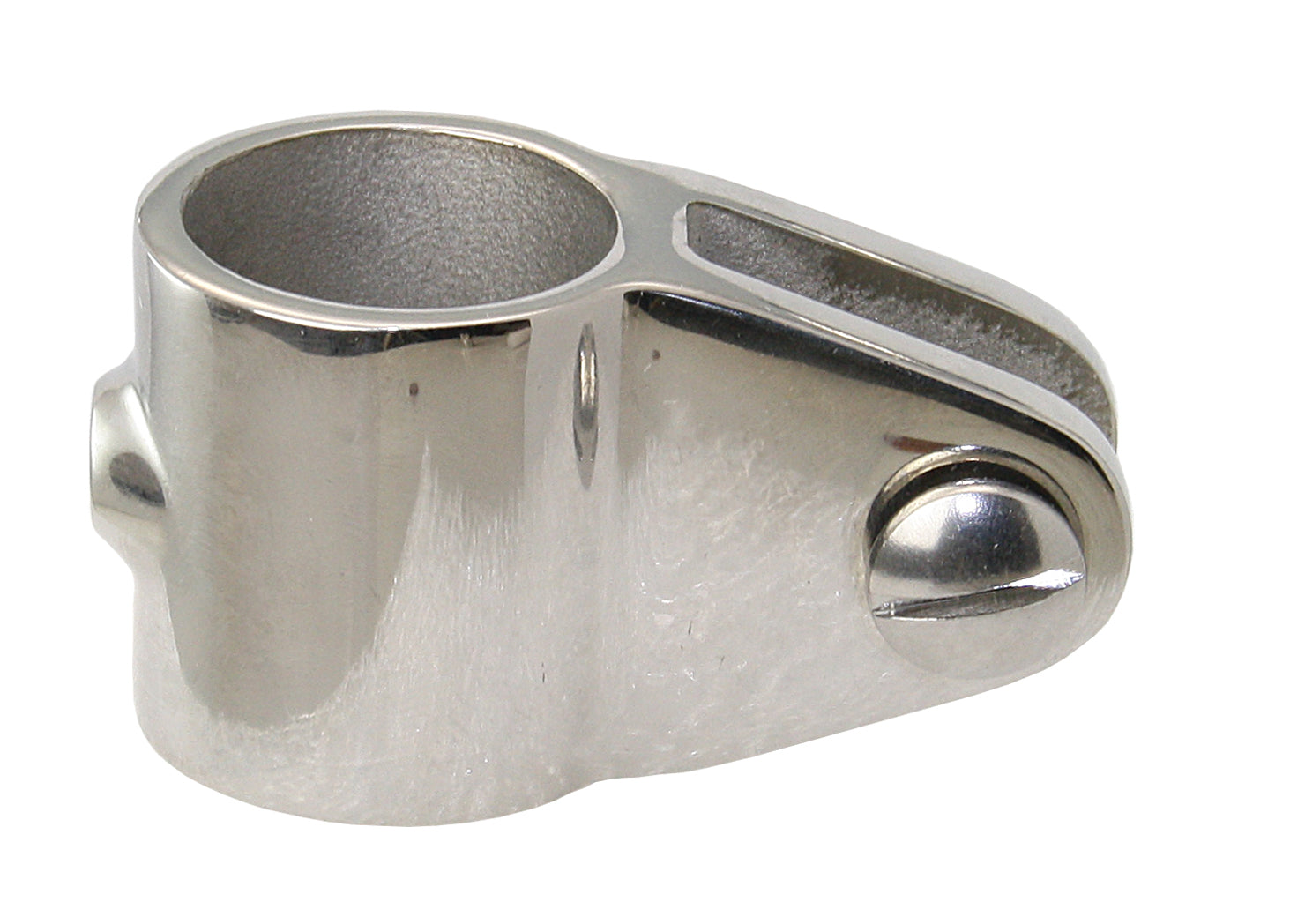 Rohrgelenkstück Edelstahl AISI 316 - Verstärkt mit langem M6 Gewinde für 20mm/22mm/25mm/30mm