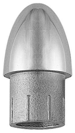 Endstopfen Edelstahl A4 - Bullet für 22mm Rohre