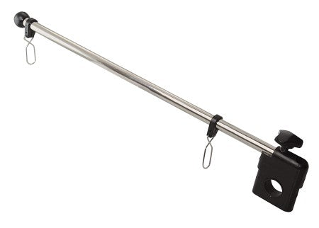Teleskop-Flaggenstock Edelstahl/Kunststoff für Reling 22/25mm – 440mm abnehmbar