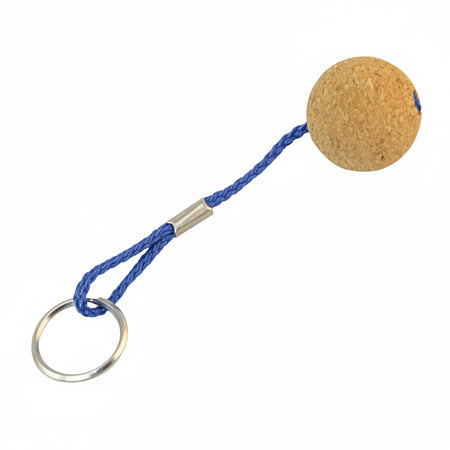 Schlüsselanhänger - Korkanhänger mit Messing-Ring, schwimmfähig