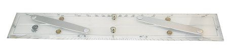 Parallel-Lineal Acryl/Aluminium 381mm - Navigationslineal für präzise Kursbestimmung