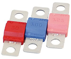 Streifensicherungen MidiVAL 30A-125A ISO8820-5 farbcodiert