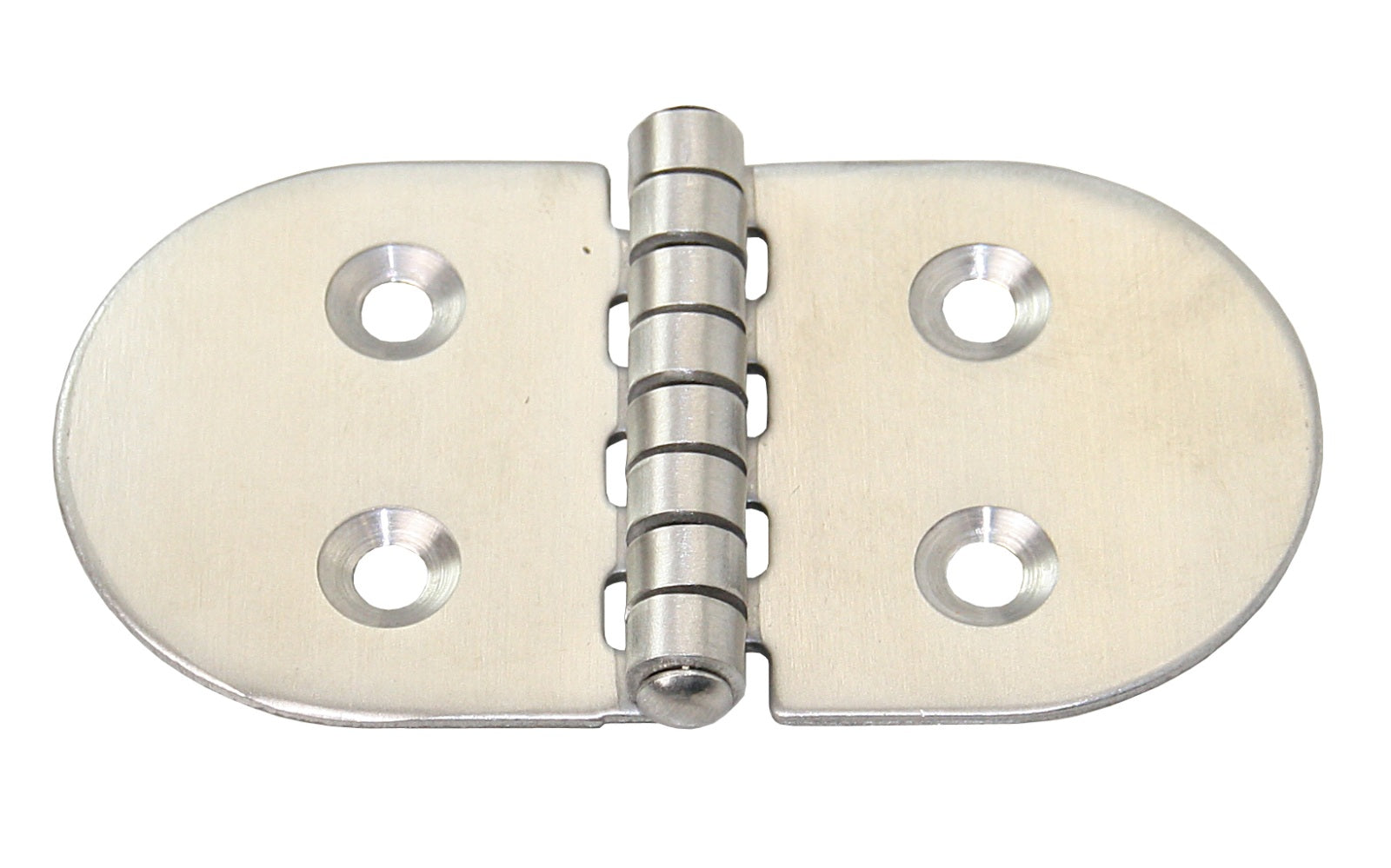 Scharnier AISI304 gestanzt symmetrisch - Edelstahl 1.4301 mit Schrauben 76 x 40 mm