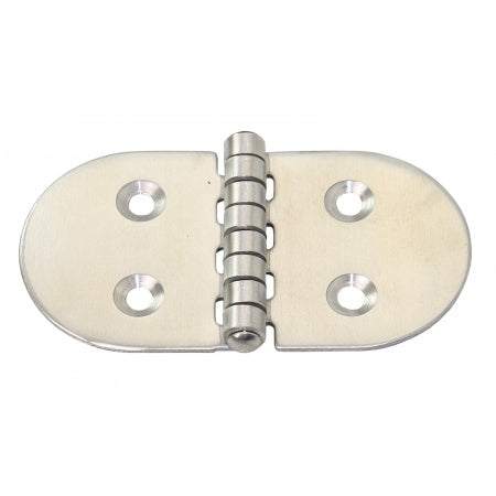 Scharnier AISI304 gestanzt symmetrisch - Edelstahl 1.4301 mit Schrauben 76 x 40 mm